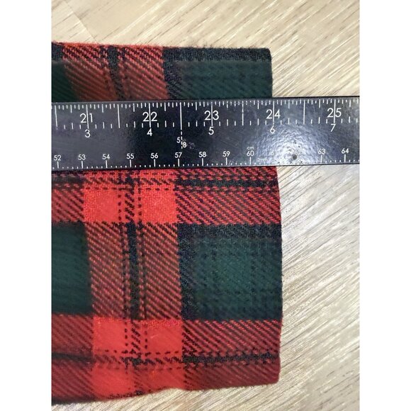 Sag Harbor Blazer Womens 16 Jacket Green Red Tartan Plaid Holidays Academia Wool - Picture 12 of 12